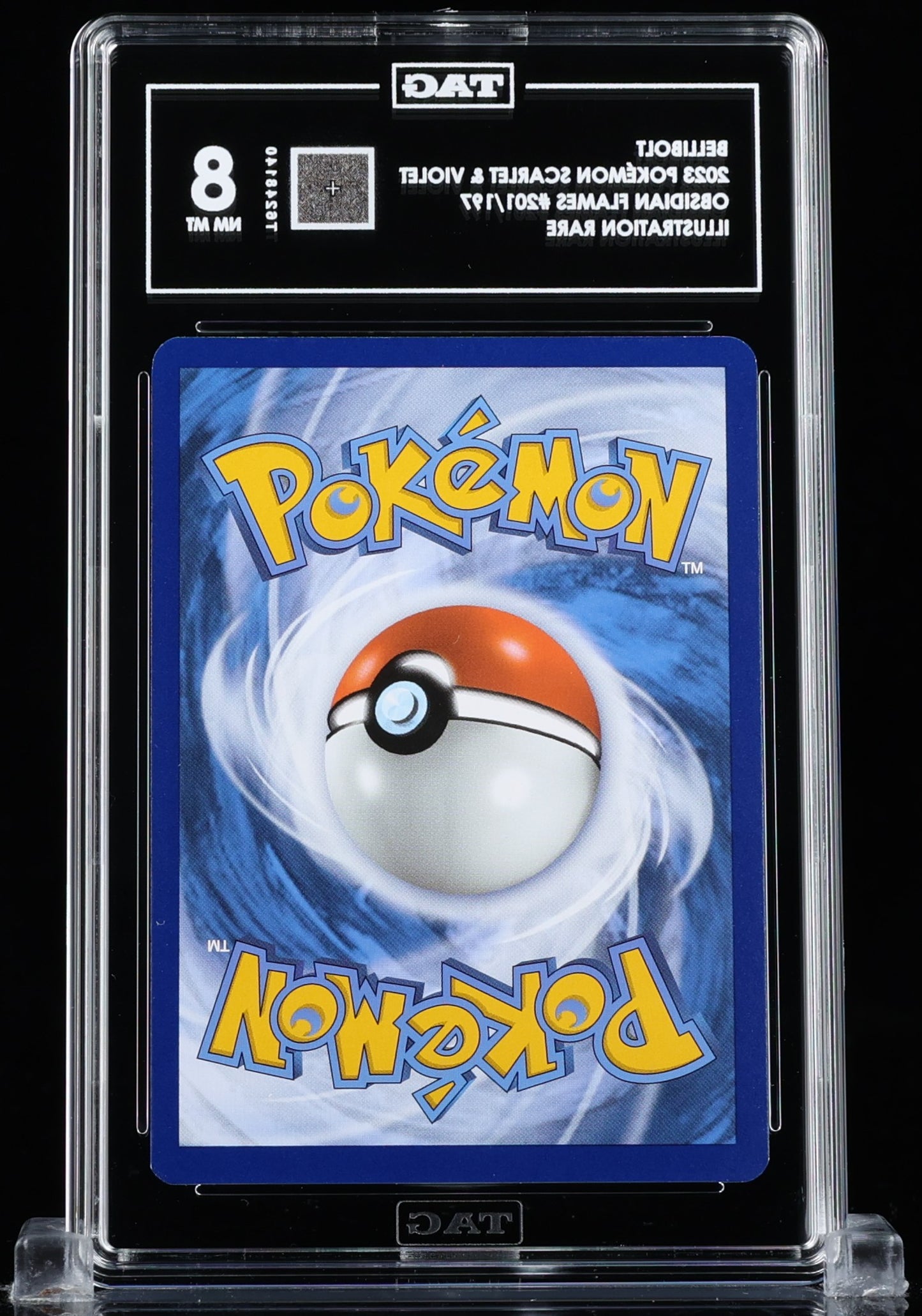 TAG 8 : BELLIBOLT : 2023 POKÉMON SCARLET & VIOLET : #201/197 : OBSIDIAN FLAMES : ILLUSTRATION RARE