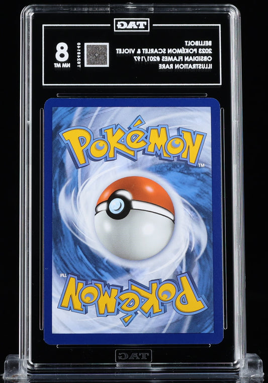 TAG 8 : BELLIBOLT : 2023 POKÉMON SCARLET & VIOLET : #201/197 : OBSIDIAN FLAMES : ILLUSTRATION RARE