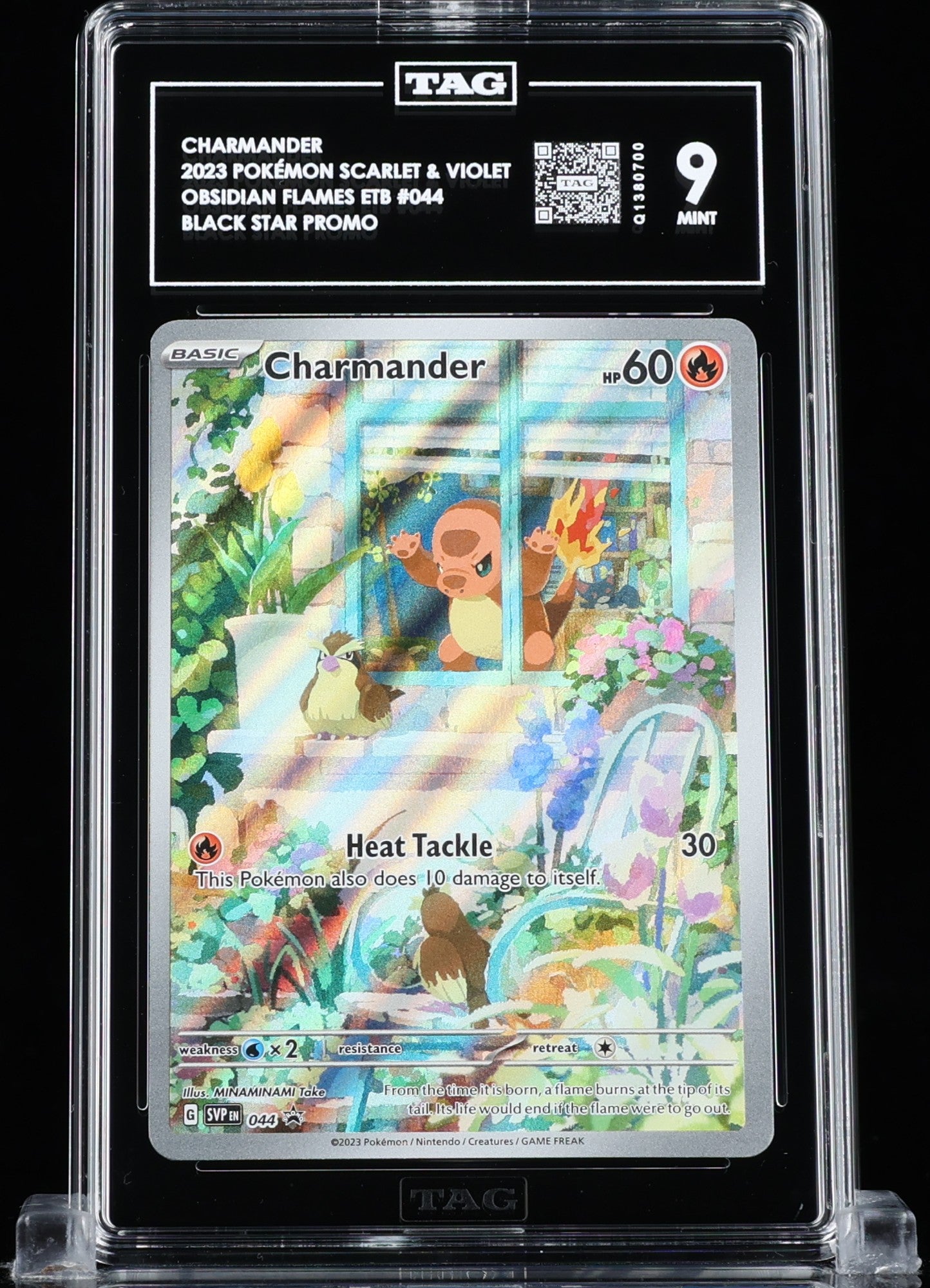 TAG 9 : CHARMANDER : 2023 POKÉMON SCARLET & VIOLET BLACK STAR PROMOS : #044 : OBSIDIAN FLAMES : ELITE TRAINER BOX