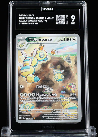 TAG 9 : DUDUNSPARCE : 2023 POKÉMON SCARLET & VIOLET : #229/193 : PALDEA EVOLVED : ILLUSTRATION RARE