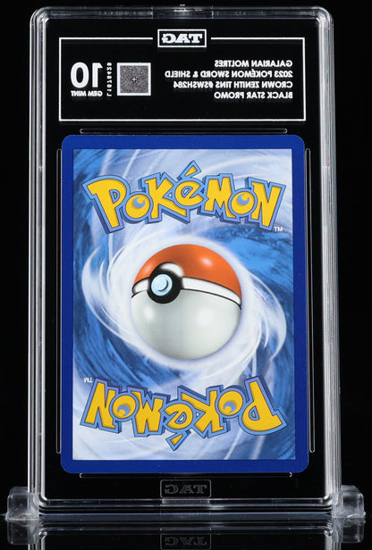 TAG 10 : GALARIAN MOLTRES : 2023 POKÉMON SWORD & SHIELD BLACK STAR PROMOS : #SWSH284 : CROWN ZENITH TINS : FULL ART