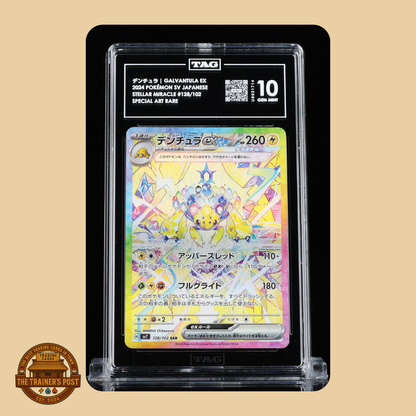 TAG 10 : GALVANTULA EX デンチュラ : 2024 POKÉMON SCARLET & VIOLET JAPANESE : #128/102 : STELLAR MIRACLE : SPECIAL ART RARE