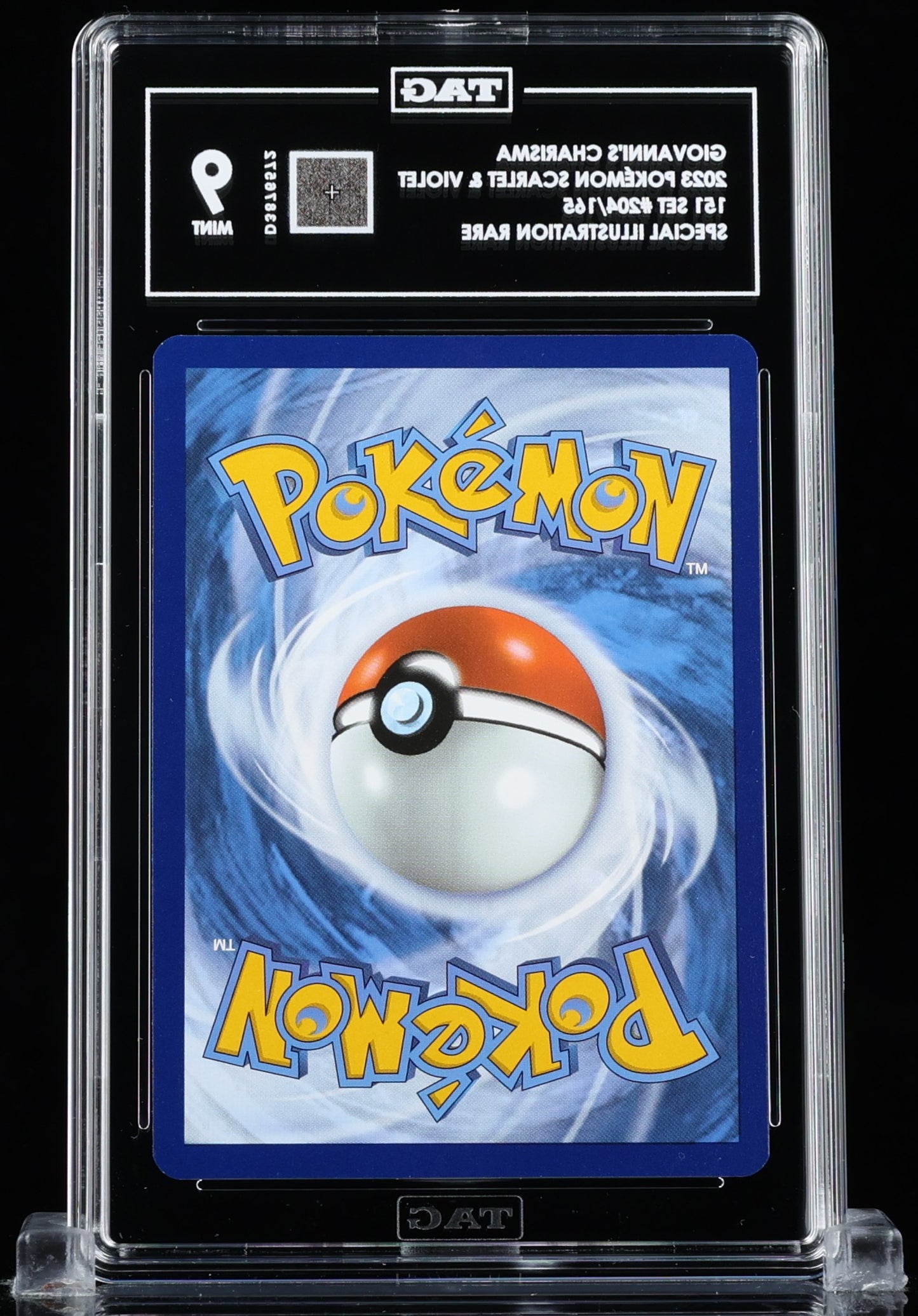 TAG 9 : GIOVANNI'S CHARISMA : 2023 POKÉMON SCARLET & VIOLET : #204/165 : 151 : SPECIAL ILLUSTRATION RARE