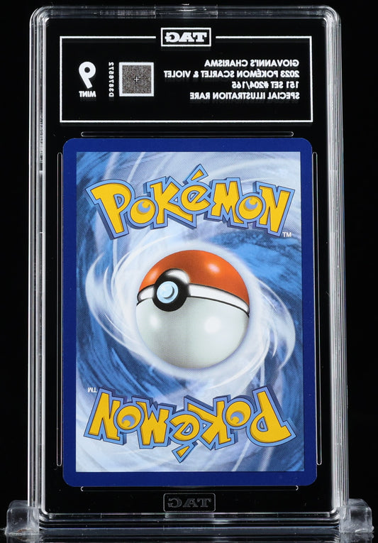 TAG 9 : GIOVANNI'S CHARISMA : 2023 POKÉMON SCARLET & VIOLET : #204/165 : 151 : SPECIAL ILLUSTRATION RARE