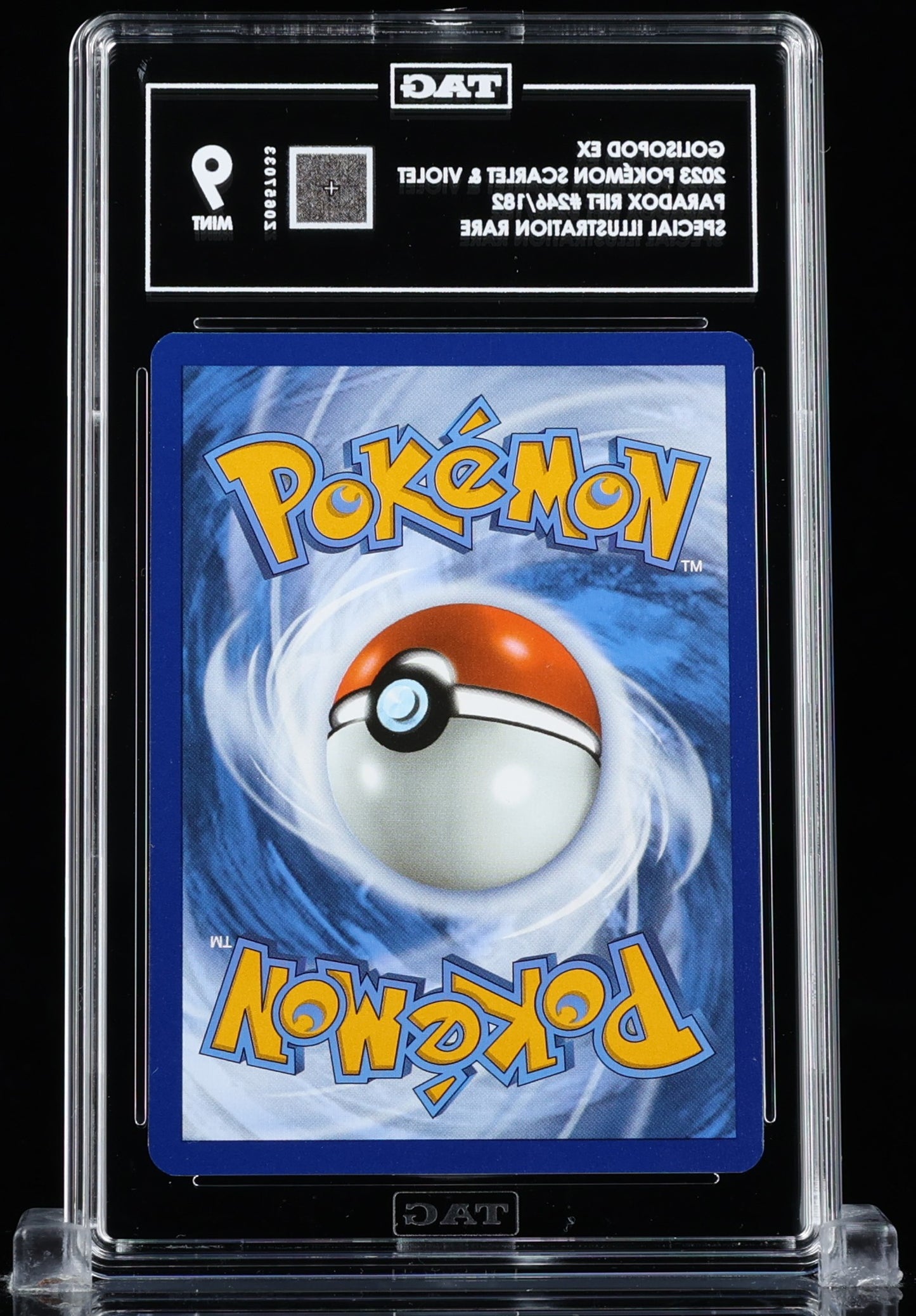 TAG 9 : GOLISOPOD EX : 2023 POKÉMON SCARLET & VIOLET : #246/182 : PARADOX RIFT : SPECIAL ILLUSTRATION RARE