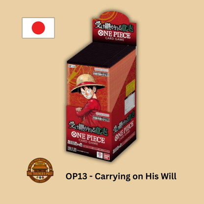 OP13 - Carrying on His Will: Booster Box (Japanese)