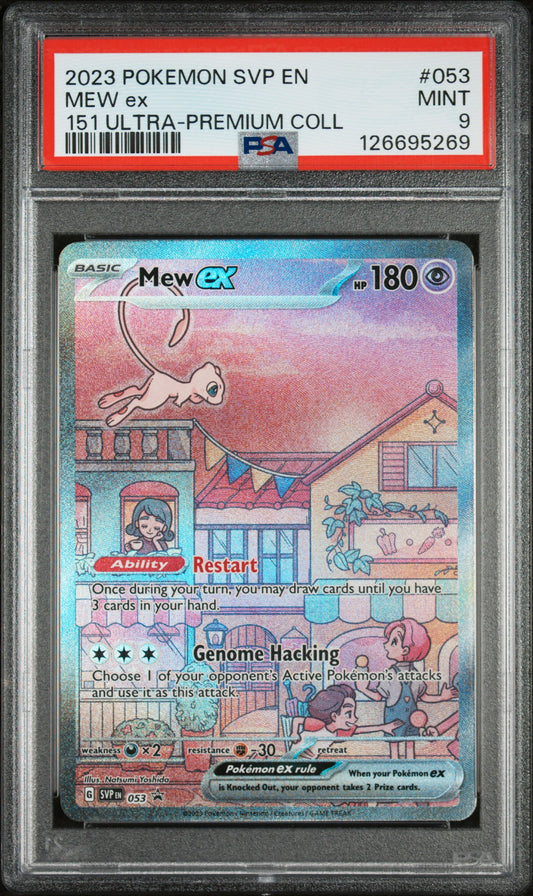 PSA 9 : 2023 POKEMON SVP EN-SV BLACK STAR PROMO #053 MEW ex 151 ULTRA-PREMIUM COLL