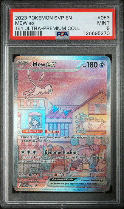 PSA 9 : 2023 POKEMON SVP EN-SV BLACK STAR PROMO #053 MEW ex 151 ULTRA-PREMIUM COLL