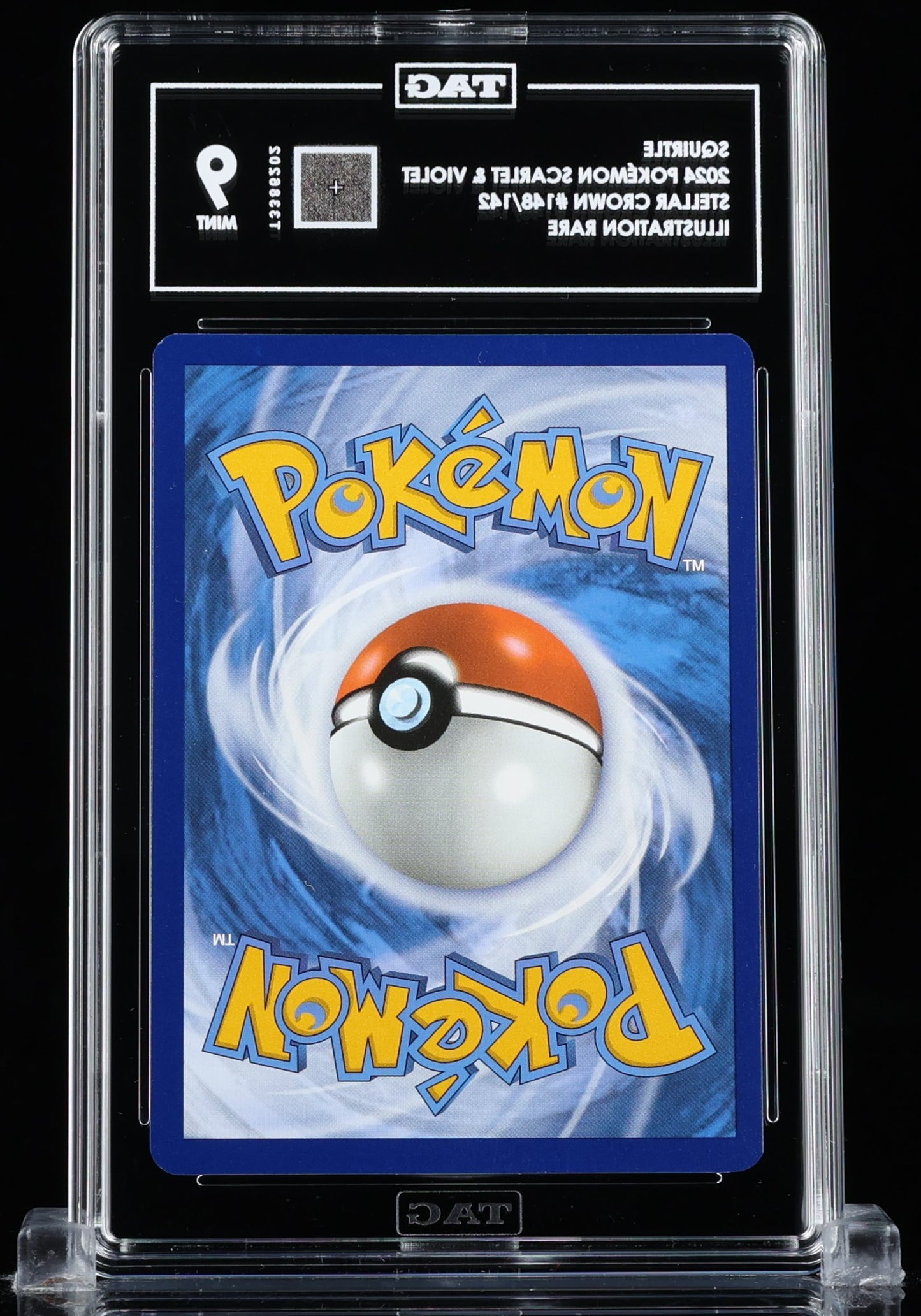 TAG 9 : SQUIRTLE : 2024 POKÉMON SCARLET & VIOLET : #148/142 : STELLAR CROWN : ILLUSTRATION RARE